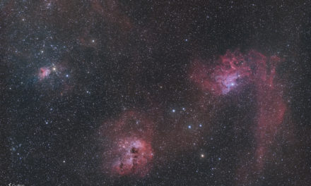Nébuleuse de l’Etoile Flamboyante (IC405) et ses voisines