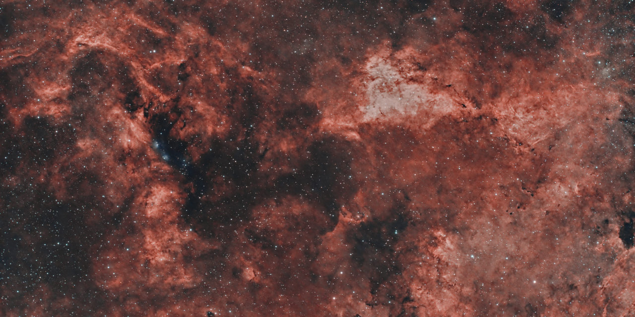 Région au dessus de l’étoile Sadr dans la Constellation du Cygne