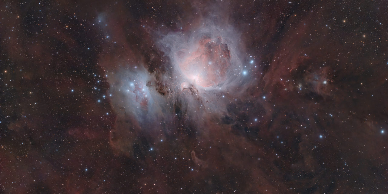 Grande Nébuleuse d’Orion (M42 + M43) + Nébuleuse du Running Man (NGC1977)