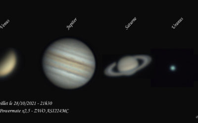 Cinq planètes d’un soir