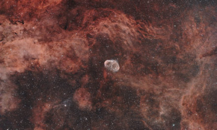 Nébuleuse du Croissant (NGC6888) dans la Constellation du Cygne